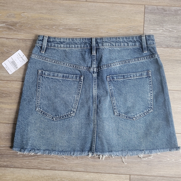 Free People Women's Jean Skirt - Picture 2 of 3